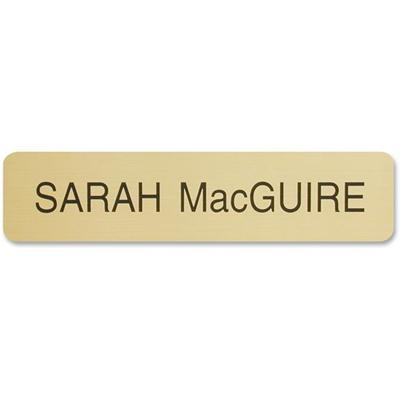 Xstamper Designer Name Plate Only - 8" Width x 2" Height - Rectangular Shape - Rounded Corner - Plastic - Assorted - 1 Each