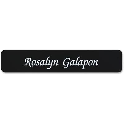 Xstamper Designer Name Plate Only - 10" Width x 2" Height - Rectangular Shape - Rounded Corner - Plastic - Assorted - 1 Each