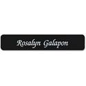 Xstamper Designer Name Plate Only - 10" Width x 2" Height - Rectangular Shape - Rounded Corner - Plastic - Assorted - 1 Each