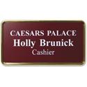 Xstamper Framed Name Badge - 1.5" Width x 3" Height - Rectangular Shape - Durable - Plastic - 1 Each