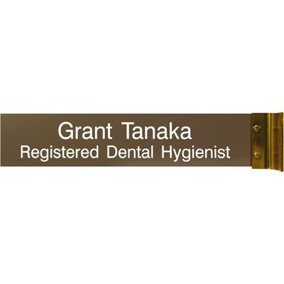 Xstamper Corridor Sign - 10" Width x 2" Height - Rectangular Shape - Wall Mountable - Double Sided - Aluminum - 1 Each