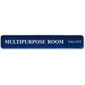 Xstamper Changeable Wall Sign - 13" Width x 2" Height - Rectangular Shape - Wall Mountable - Aluminum - Silver - 1 Each