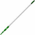 Unger 18' Telescopic Pole - 18 ft Length - Green - Aluminum - 10 / Carton