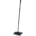 Rubbermaid Commercial Floor/Carpet Sweeper - 6.50" Brush Face - 9.5" Overall Length - Plastic Handle - Gray - 4 / Carton