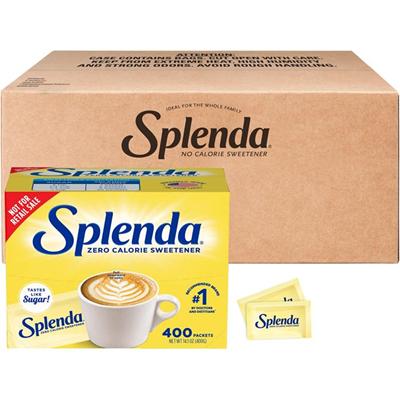 Splenda Single-serve Sweetener Packets - 0.035 oz (1 g) - Artificial Sweetener - 400/Box - 6 / Carton