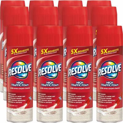 Resolve Carpet Foam - 21.92 oz (1.37 lb) - Deodorize - Blue, Red - 12 / Carton