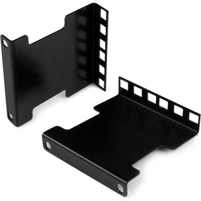 StarTech.com Mounting Adapter Kit for Network Equipment, Server - Black - TAA Compliant - 130 lb Load Capacity - Steel - 1 Each