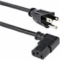 StarTech.com 3 ft Computer Power Cord - NEMA 5-15P to Right-Angle C13 - 18AWG - For Computer, Printer, Monitor, Scanner - 120 V AC / 10 A - Black - 3 ft Cord Length - NEMA 5-15P / IEC 60320 C13 - North America - 1 Each