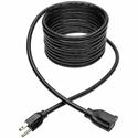 Tripp Lite series Heavy-Duty Power Extension Cord, 15A, 14 AWG (NEMA 5-15P to NEMA 5-15R), 15 ft. - 120 V AC / 15 A - Black - 15 ft Cord Length - NEMA 5-15P / NEMA 5-15R - 1 Each