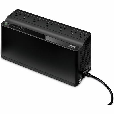 APC by Schneider Electric Back-UPS 600VA Tower UPS - Tower - 10 Hour Recharge - 3.20 Minute Stand-by - 120 V Input - 120 V AC Output - Single Phase - Stepped Approximated Sine Wave - 5 x NEMA 5-15R, 2 x NEMA 5-15R Surge Receptacle(s) - 7 x Battery/Su