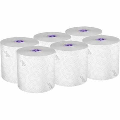 Scott Essential High Capacity Hard Roll Paper Towels with Absorbency Pockets - 8" Width x 950 ft Length - 1 3/4" Core - White - 1 Carton