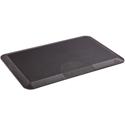 Safco Anti-fatigue Mat - Floor, Carpet - 30" Length x 20" Width x 1" Thickness - Rectangular - Polyurethane - Black - 1 Each