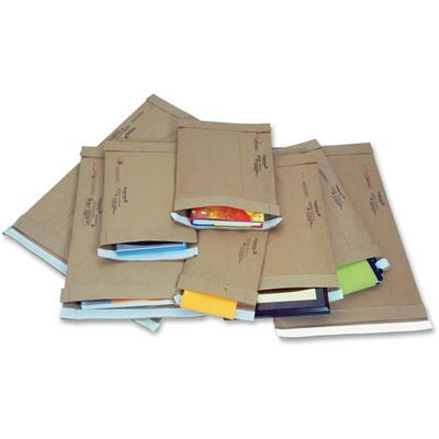Jiffy Mailer Jiffy Padded Mailers - Multipurpose - #1 - 7 1/4" Width x 12" Length - Flap - Natural Kraft, Satin Gold - Kraft - 100 / Carton