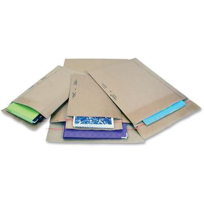 Jiffy Mailer Padded Self-seal Mailers - Padded - #0 - 6" Width x 10" Length - Self-sealing - Natural - Kraft, Fiber - 250 / Carton