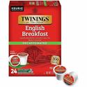 Twinings of London Decaf English Breakfast Black Tea K-Cup - Black Tea - Decaffeinated - 24 / Box