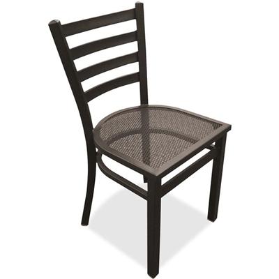 Holland Bar Stools OD400 18" Outdoor Chair - Black Frame Color - Steel Frame Material - 2 / Carton
