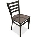 Holland Bar Stools OD400 18" Outdoor Chair - Black Frame Color - Steel Frame Material - 2 / Carton