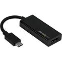 StarTech.com USB-C to HDMI Adapter - Thunderbolt 3 Compatible - Black - 4K 60Hz - 1 x 19-pin HDMI 2.0 Digital Audio/Video - Female - 1 x 24-pin USB Type C - Male - Black - 1 Each