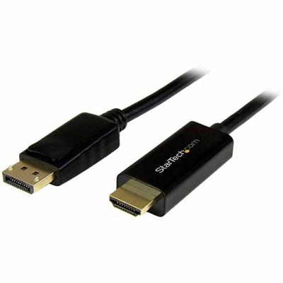 StarTech.com DisplayPort to HDMI Adapter Cable - 3 m (10 ft.) - 4K 30Hz - 9.84 ft DisplayPort/HDMI Video Cable Adapter for Projector, Ultrabook, Monitor, Audio/Video Device, Notebook, Desktop Computer, TV, Workstation, Docking Station - First End: 1 