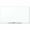 Quartet InvisaMount Magnetic Glass Dry-Erase Board - 85" (7.1 ft) Width x 48" (4 ft) Height - White Tempered Glass Surface - Horizontal - Magnetic - Assembly Required - 1 Each