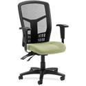 Lorell Executive High-back Mesh Chair - Dillon Sage Seat Color - Vinyl Seat Material - Black Back Color - Mesh Back Material - Black Frame Color - Steel, Plastic Frame Material - High Back - 5-star Base - Sage - 1 Each