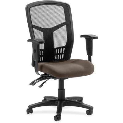 Lorell Executive High-back Mesh Chair - Dillon Java Seat Color - Vinyl Seat Material - Black Back Color - Mesh Back Material - Black Frame Color - Steel, Plastic Frame Material - High Back - 5-star Base - Java - 1 Each