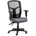 Lorell Executive High-back Mesh Chair - Canyon Carbon Seat Color - Vinyl Seat Material - Black Back Color - Mesh Back Material - Black Frame Color - Steel, Plastic Frame Material - High Back - 5-star Base - Carbon, Canyon - 1 Each