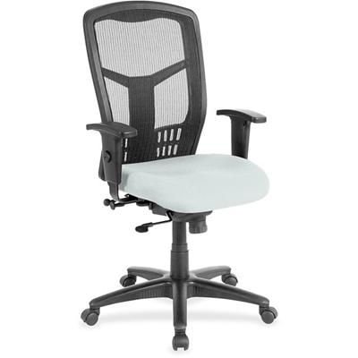 Lorell Executive Mesh High-back Swivel Chair - Castillo Breezy Seat Color - Vinyl Seat Material - Black Back Color - Mesh Back Material - High Back - Breezy - Armrest - 1 Each