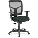 Lorell Ergomesh Managerial Mesh Mid-back Chair - Dillon Black Seat Color - Vinyl Seat Material - Black Back Color - Mesh Back Material - Mid Back - 5-star Base - 1 Each