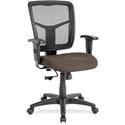 Lorell Ergomesh Managerial Mesh Mid-back Chair - Dillon Java Seat Color - Vinyl Seat Material - Black Back Color - Mesh Back Material - Mid Back - 5-star Base - 1 Each