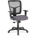 Lorell Ergomesh Managerial Mesh Mid-back Chair - Canyon Carbon Seat Color - Vinyl Seat Material - Black Back Color - Mesh Back Material - Mid Back - 5-star Base - 1 Each
