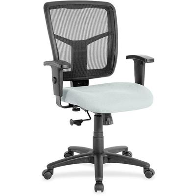 Lorell Ergomesh Managerial Mesh Mid-back Chair - Castillo Breezy Seat Color - Vinyl Seat Material - Black Back Color - Mesh Back Material - Mid Back - 5-star Base - 1 Each