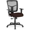 Lorell Ergomesh Managerial Mesh Mid-back Chair - Canyon Nightfall Seat Color - Vinyl Seat Material - Black Back Color - Mesh Back Material - Mid Back - 5-star Base - 1 Each