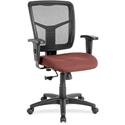 Lorell Ergomesh Managerial Mesh Mid-back Chair - Dillon Cordovan Seat Color - Vinyl Seat Material - Black Back Color - Mesh Back Material - Mid Back - 5-star Base - 1 Each