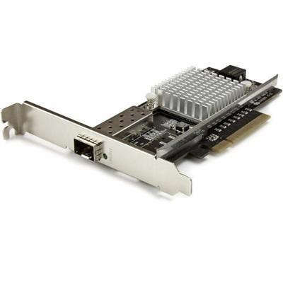 StarTech.com 1-Port 10G Open SFP+ Network Card - PCIe - Intel Chip - MM/SM - PCI Express x8 - 10 Gbit/s Data Transfer Rate - Intel 82599 - 1 Port(s) - Optical Fiber - 10GBase-SR, 10GBase-LR - Plug-in Card