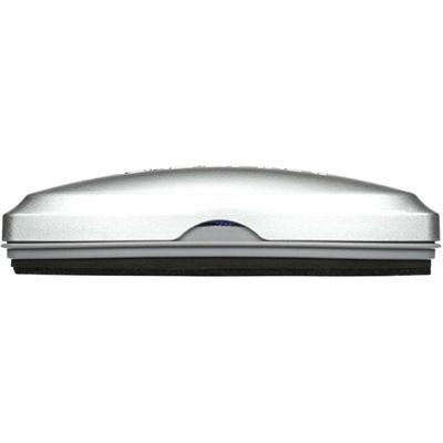 Quartet Premium Glass Board Eraser - 2" Width x 6.50" Length - Used as Ink Remover, Residue Remover - Magnetic, Durable, Easy-grip Handle - Silver - Felt, MicroFiber - 1 Each