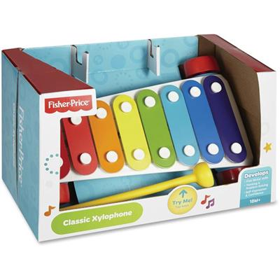 Fisher-Price Classic Xylophone - Fun, Music - Creativity, Sensory, Fine Motor, Eye-hand Coordination Skill Learning - Infant