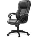Eurotech Pembroke Mid Back Executive Chair - Black Seat Color - Bonded Leather Seat Material - Black Back Color - Bonded Leather Back Material - High Back - 5-star Base - 1 Each