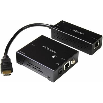 StarTech.com HDBaseT Extender Kit with Compact Transmitter - HDMI over CAT5 - Up to 4K - 1 Input Device - 1 Output Device - 229.66 ft Range - 2 x Network (RJ-45) - 1 x HDMI In - 1 x HDMI Out - 4K - 4096 x 2160 - Twisted Pair - Category 7 - TAA Compli