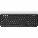 Logitech K780 Multi-Device Wireless Keyboard - Wireless Connectivity - Bluetooth - 33 ft - 2.40 GHz - USB Interface - Home, Search, Back, App Switch, Easy-Switch, On/Off Switch Hot Key(s) - ChromeOS - English, French - QWERTY Layout - Tablet, Compute