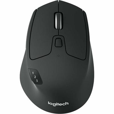Logitech M720 Triathlon Mouse - Optical - Wireless - 32.81 ft - Bluetooth/Radio Frequency - 2.40 GHz - Black - USB - 1000 dpi - Tilt Wheel - 8 Button(s) - Right-handed - 1 x AA Battery Supported - 1 Each