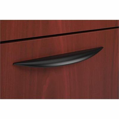 HON Classic Pull, Set of 2 - 0.88" Width x 0.50" Depth x 6.75" Height - Metal - Black - 2 / Pack