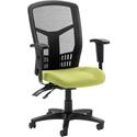 Lorell Executive High-back Mesh Chair - Dillon Apple Green Seat Color - Vinyl Seat Material - Black Back Color - Mesh Back Material - Black Frame Color - Steel, Plastic Frame Material - High Back - 5-star Base - Armrest - 1 Each