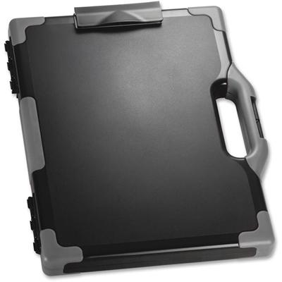 Officemate Carry-All Clipboard Storage Box - Storage for Tablet, Notebook - 8 1/2" x 11" , 8 1/2" x 14" Sheet Size - Black, Gray - 1 Each