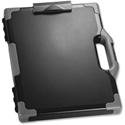 Officemate Carry-All Clipboard Storage Box - Storage for Tablet, Notebook - 8 1/2" x 11" , 8 1/2" x 14" Sheet Size - Black, Gray - 1 Each