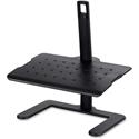 Safco Adjustable-Height Footrest - 3.50" to 16" Adjustable Height - Black - 1 Each