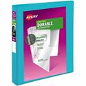 Avery&reg; Durable View Binders with Slant Rings - 1" Binder Capacity - Letter - 8 1/2" x 11" Sheet Size - 250 Sheet Capacity - 1 2/5" Spine Width - 250 x 1" Ring(s) - Fastener(s): Slant Ring - Pocket(s): 2 - Polypropylene - Adhesive, Durable, Flexib