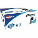Avery&reg; Marks A Lot Marks A Lot Desk-Style Dry-Erase Markers - 4.762500 mm Chisel Marker Point - Erasable - Black Ink - 1 Box