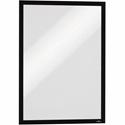 DURABLE Duraframe Tabloid - 11" x 17" Frame Size - Rectangle - Horizontal, Vertical - Self-adhesive, Magnetic, Dual-sided, Sturdy - Black - 2 / Pack