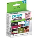 Dymo LabelWriter Labels - 1" Width x 2 1/8" Length - Permanent Adhesive - Thermal Transfer - White - Plastic, Polypropylene - Water Resistant - 160 / Roll - 160 / Roll